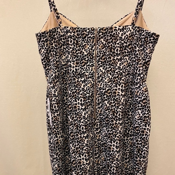Teeze Me Dress, NWT Sz 16/17, Animal Print, Sleeveless, Leopard Print, Ruched - Picture 11 of 11